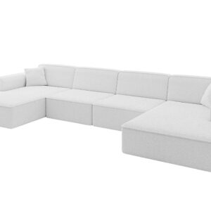 wohnli-moebel-suche-800001202375 Wohnli Möbelsuche - WOHNLANDSCHAFT IREA-U2-v3 - 386x165x77 cm Weiß
