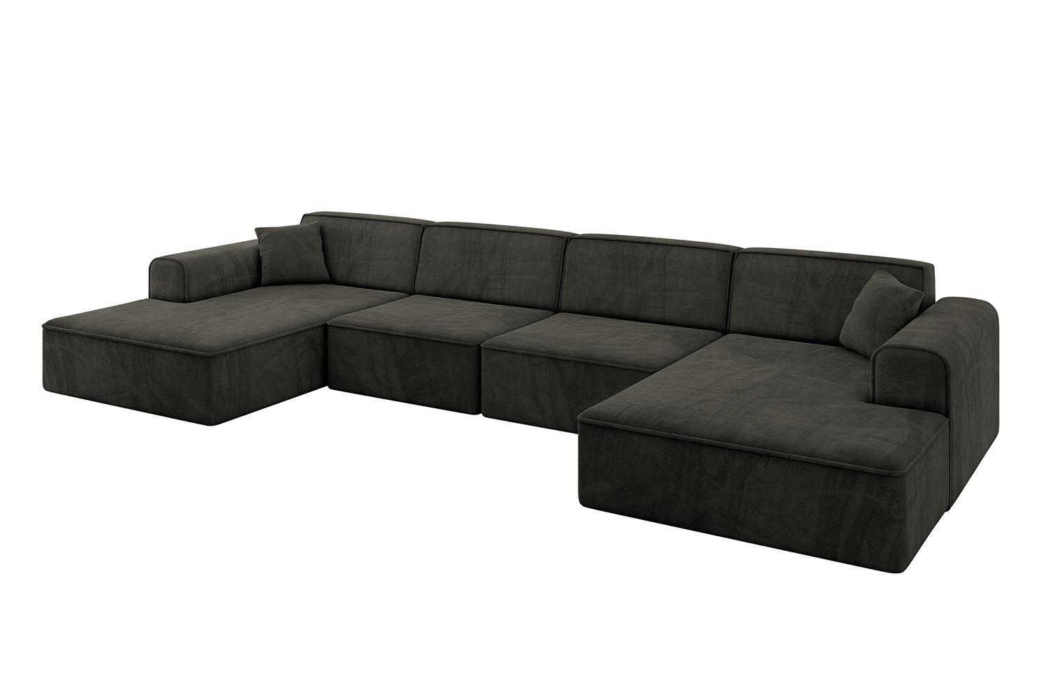 wohnli-moebel-suche-800001202410 Wohnli Möbelsuche - WOHNLANDSCHAFT IREA-U2-v3 - 386x165x77 cm Schwarz