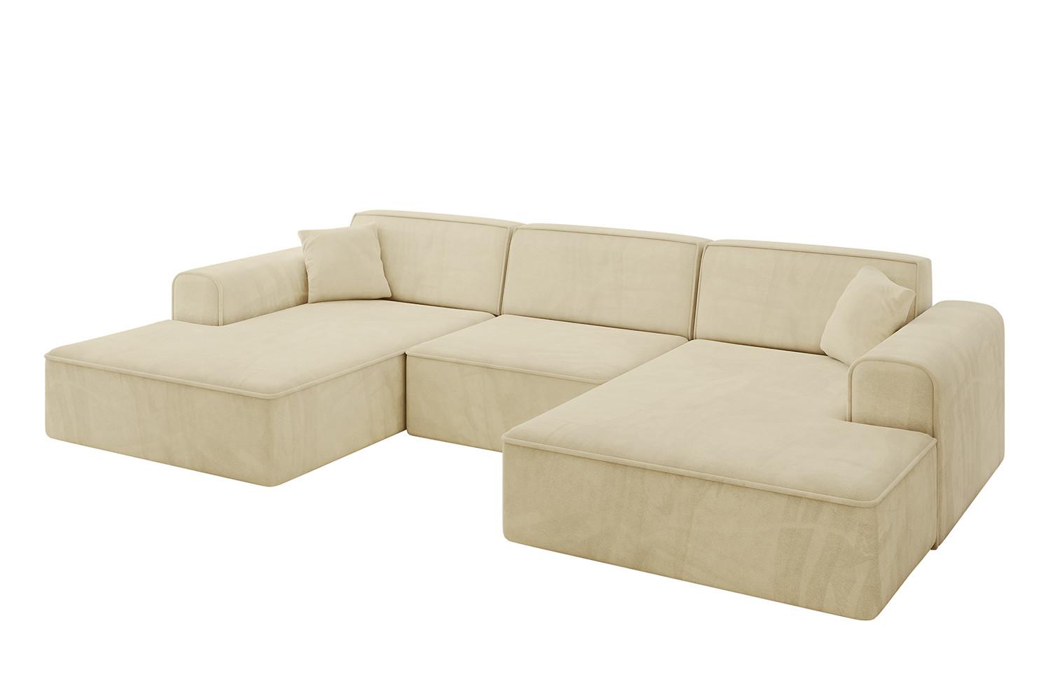 wohnli-moebel-suche-800001202452 Wohnli Möbelsuche - WOHNLANDSCHAFT IREA-U1-v3 - 301x165x77 cm Beige