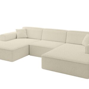Wohnli Möbelsuche - WOHNLANDSCHAFT IREA-U1-v3 - 301x165x77 cm Beige