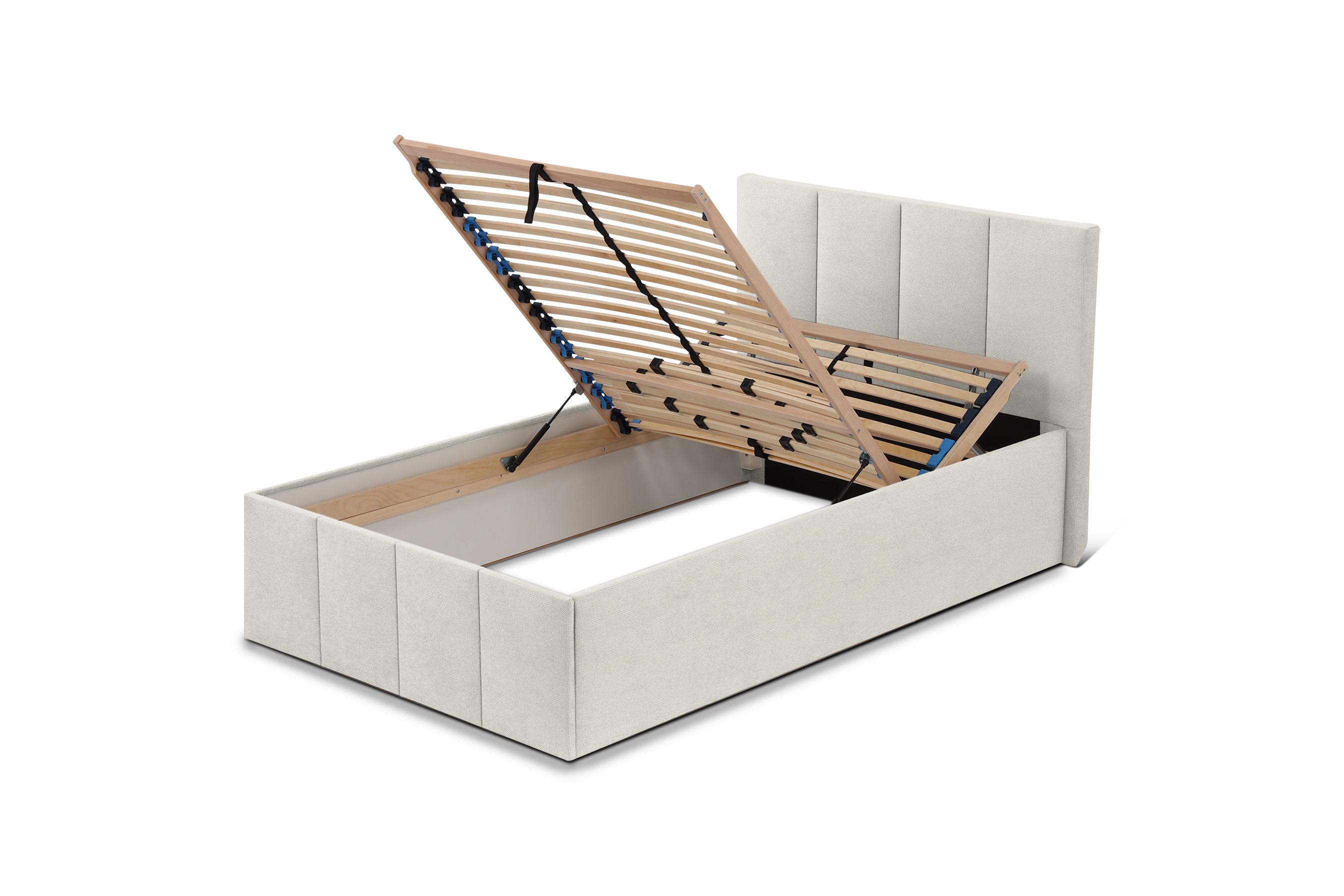 wohnli-moebel-suche-800001206974 Wohnli Möbelsuche - POLSTERBETT Dalas Beige 120 x 200 x 40 cm Bettkasten Mit hochwertiger Matratze H3 (bis 120 kg) und Lattenrost