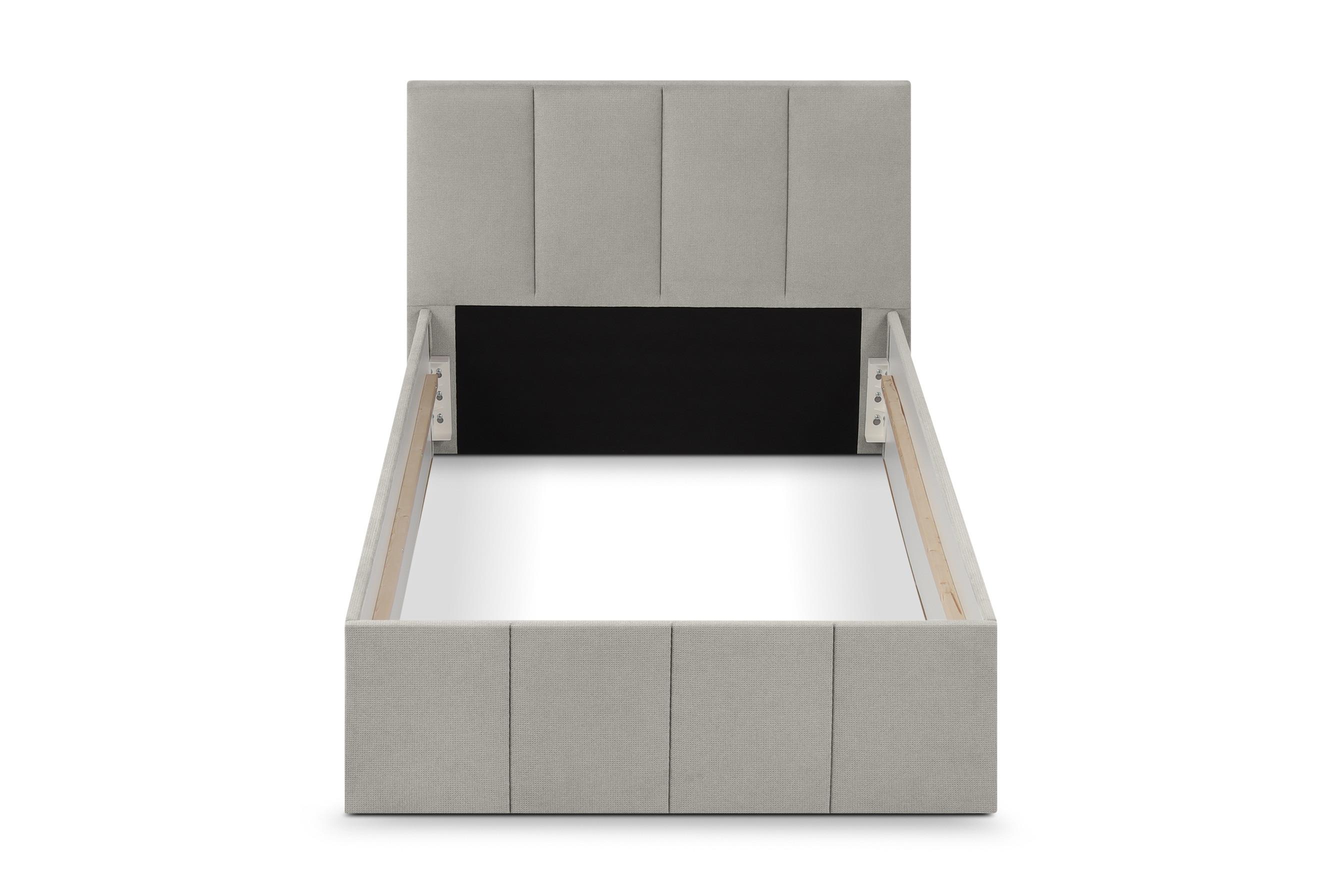 wohnli-moebel-suche-800001207093 Wohnli Möbelsuche - POLSTERBETT Dalas Grau 140 x 200 x 40 cm Stauraum Ohne Matratze und Lattenrost