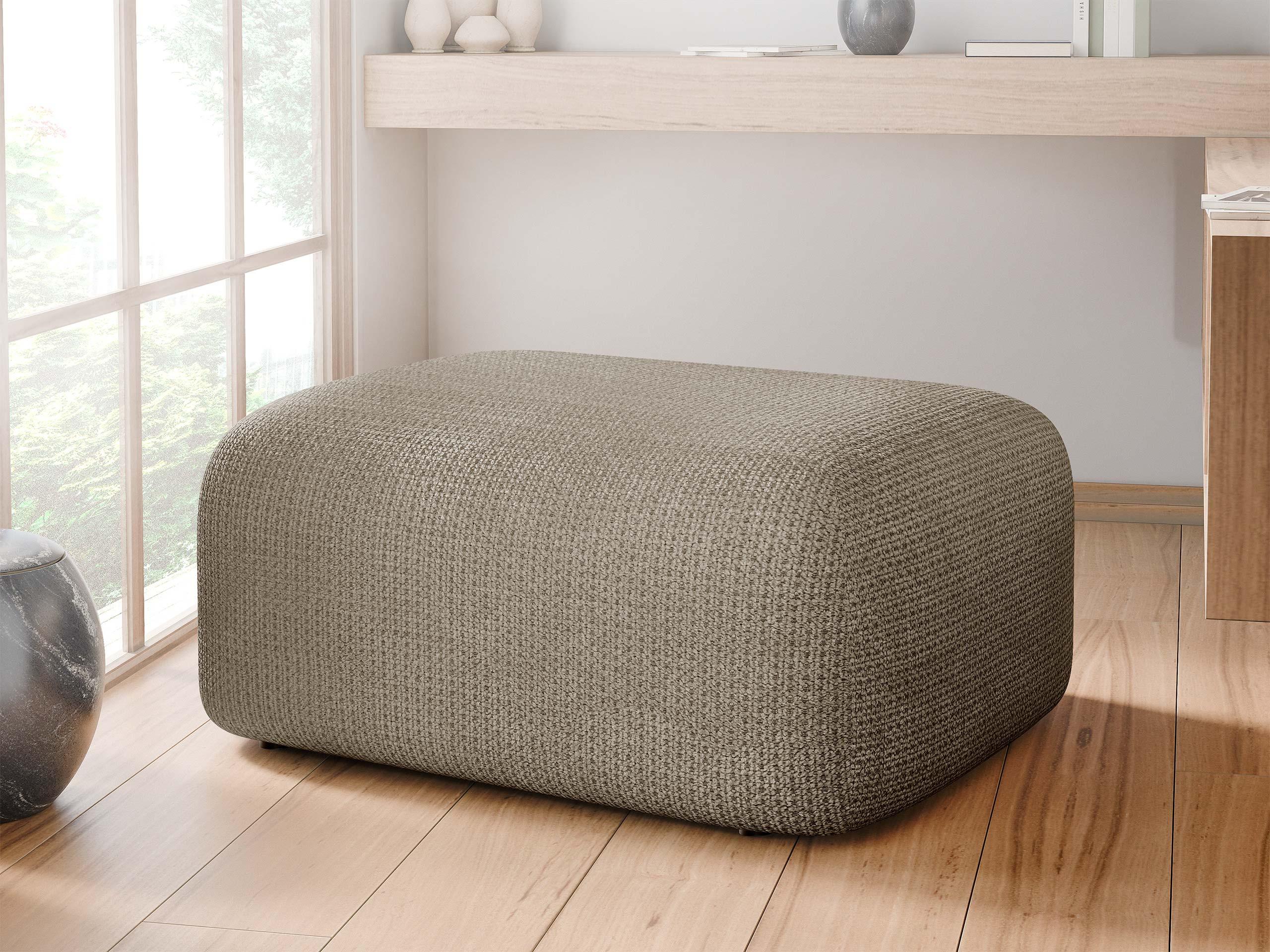 POLSTERHOCKER Piano Textil MIRJAN24 Möbel > Sessel > Hocker Braun