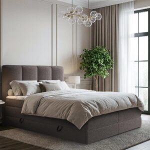 BOXSPRINGBETT Point Textil MIRJAN24 Möbel > Betten > Boxspringbetten Grau
