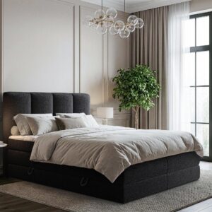 wohnli-moebel-suche-800001207744-1 BOXSPRINGBETT Point Textil MIRJAN24 Möbel > Betten > Boxspringbetten Anthrazit