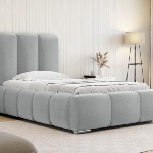 wohnli-moebel-suche-800001207755-1 POLSTERBETT Wizko 90 Holz MIRJAN24 Möbel > Betten > Polsterbetten Grau