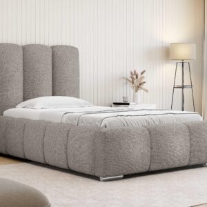 POLSTERBETT Wizko Boucle 90 Holz MIRJAN24 Möbel > Betten > Polsterbetten Grau