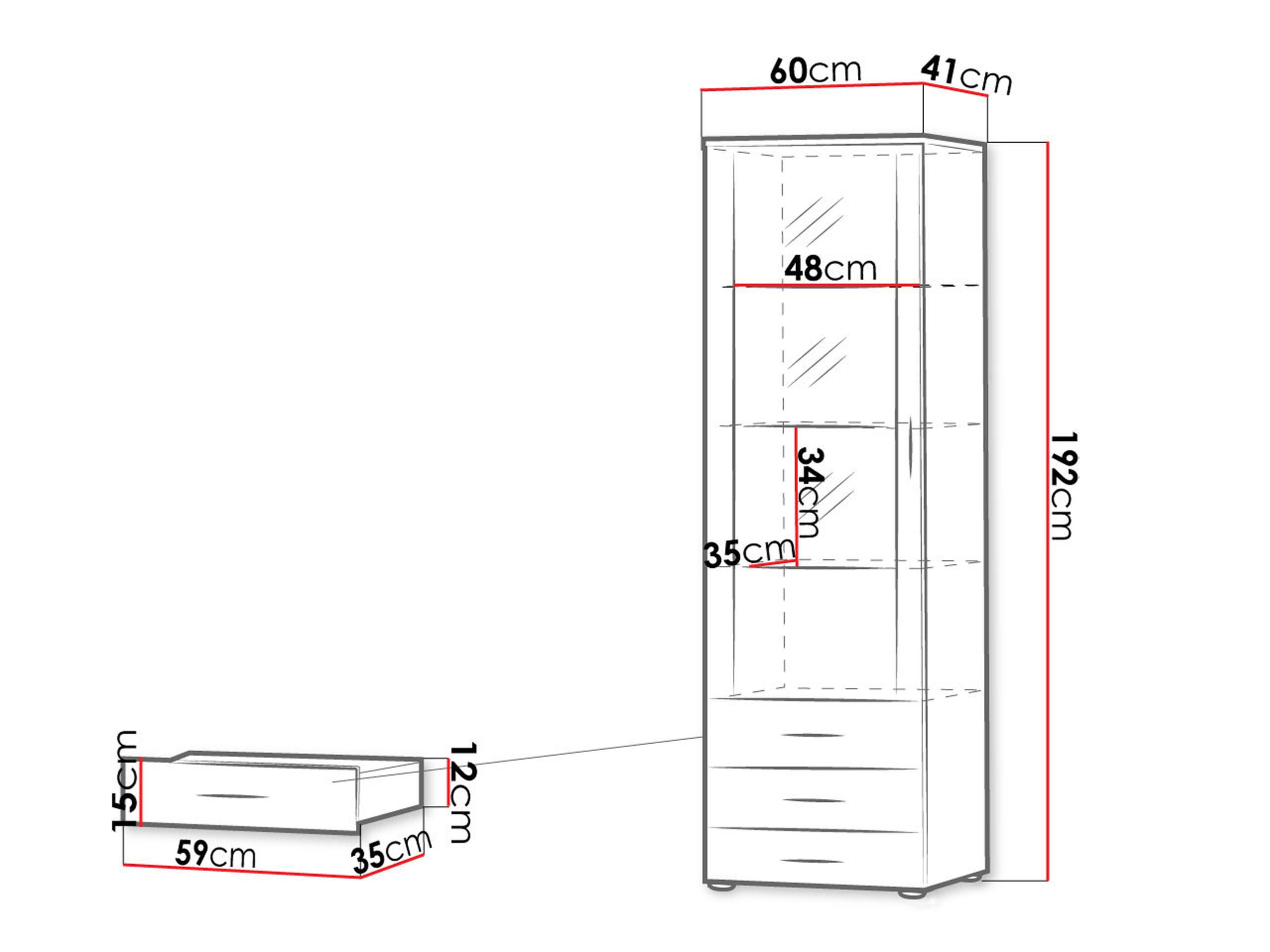 VITRINE Soho S01 Holzwerkstoff MIRJAN24 Möbel > Schränke > Vitrinen Schwarz