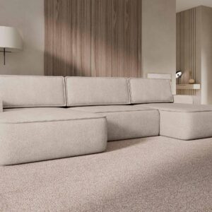 wohnli-moebel-suche-800001213971-1 WOHNLANDSCHAFT Mono U Textil MIRJAN24 Möbel > Sofas & Couches > Wohnlandschaften > Wohnlandschaften U-Form Braun