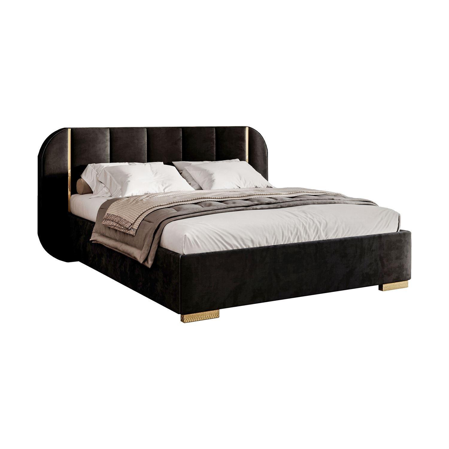 wohnli-moebel-suche-800001220638 Wohnli Möbelsuche - BETT AMARA GOLD 140x200 gepolstert mit Stauraum und Lattenrost