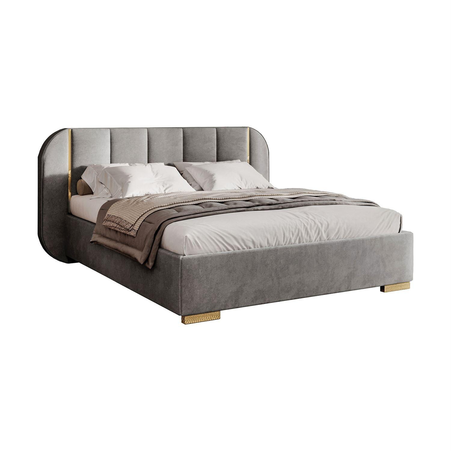 wohnli-moebel-suche-800001220656 Wohnli Möbelsuche - BETT AMARA GOLD 140x200 gepolstert mit Stauraum und Lattenrost
