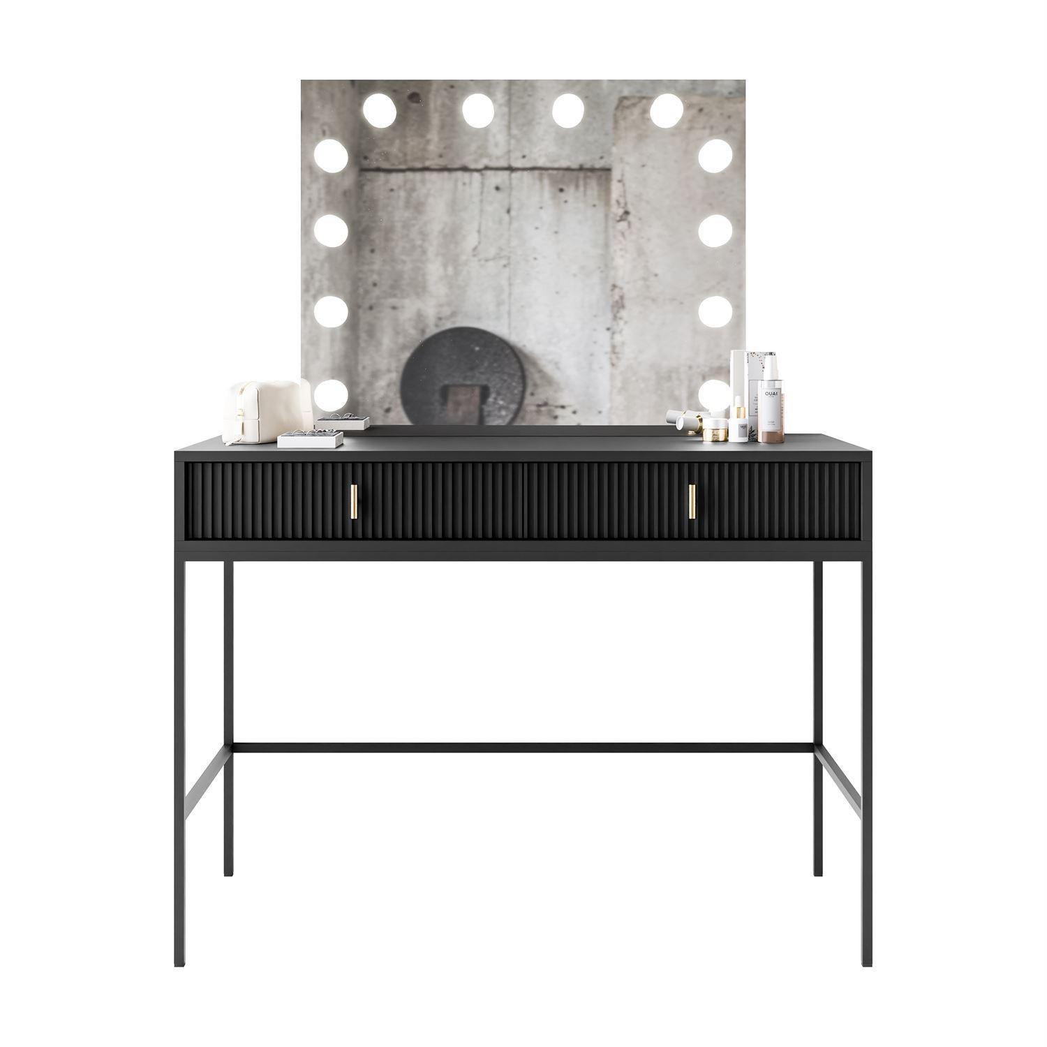 wohnli-moebel-suche-800001221293 Wohnli Möbelsuche - FRISIERTISCH MIDNIGHT ELITE mit LED-Spiegel schwarz