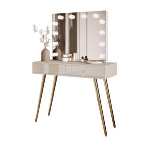 wohnli-moebel-suche-800001221401 Wohnli Möbelsuche - SCHMINKTISCH SIENNA GOLD ELITE auf schrägen Beinen Kristallgriff