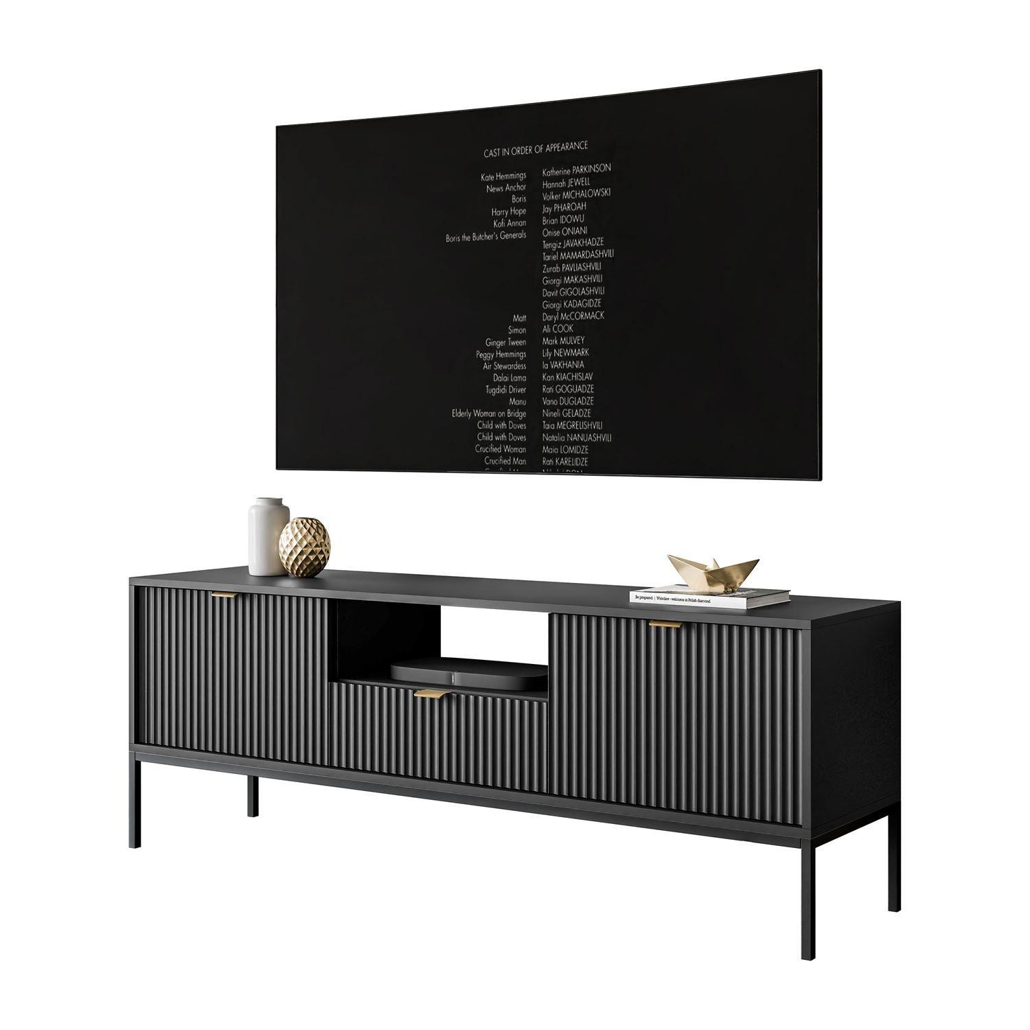 Wohnli Möbelsuche - TV-ELEMENT CORTADO RTV154 SCHWARZ