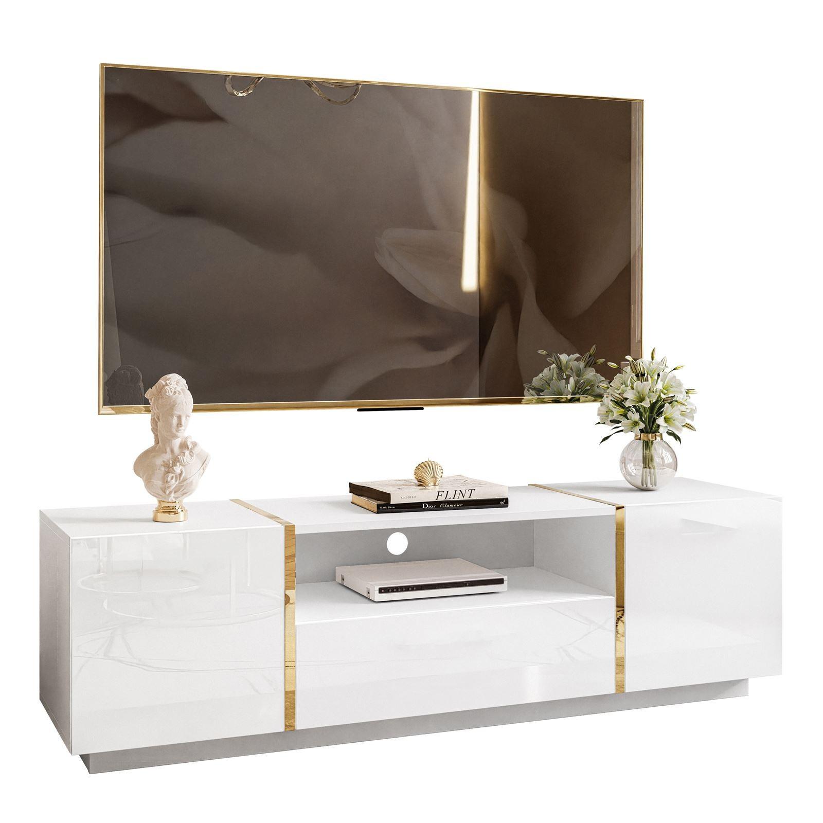 wohnli-moebel-suche-800001221467 Wohnli Möbelsuche - TV-ELEMENT ONYX HOCHGLANZ 158 CM PUSH OPEN