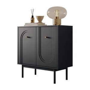 wohnli-moebel-suche-800001221577 Wohnli Möbelsuche - KOMMODE LIBERTY 2D auf Holzbeinen schwarz