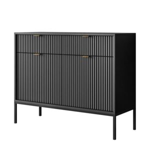 wohnli-moebel-suche-800001221744-1 KOMMODE CORTADO KSZ104 MIT SCHUBLADEN SCHWARZ Holzwerkstoff Lookway Möbel > Kommoden & Schubladenschränke > Kommoden Schwarz
