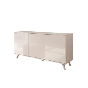 wohnli-moebel-suche-800001222137-1 KOMMODE SANAYI mit Kunststoffbeinen Kaschmir Hochglanz Holzwerkstoff Lookway Möbel > Kommoden & Schubladenschränke > Kommoden Beige