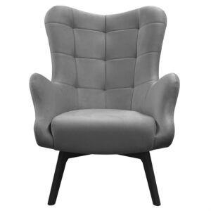 wohnli-moebel-suche-800001223930-1 SESSEL SAND mit schwarzen Beinen Textil Lookway Möbel > Sessel > Polstersessel Grau