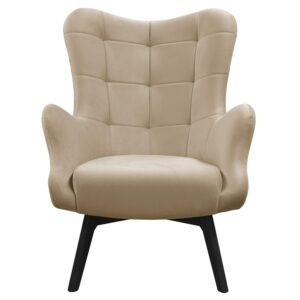 wohnli-moebel-suche-800001223935-1 SESSEL SAND mit schwarzen Beinen Textil Lookway Möbel > Sessel > Polstersessel Beige