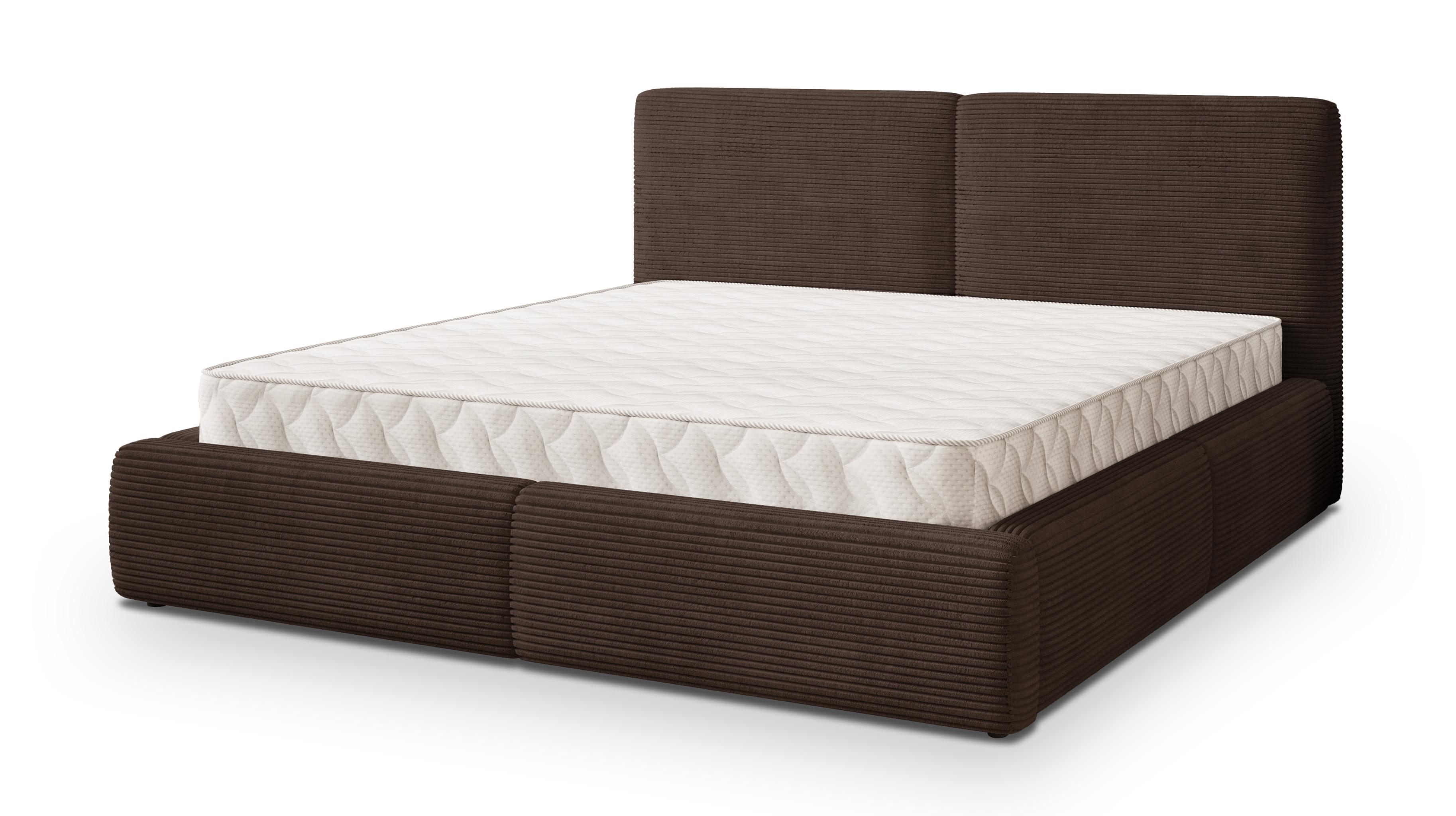 wohnli-moebel-suche-800001224134 Wohnli Möbelsuche - POLSTERBETT FELURO 160x200 cm mit Bettkästen - Braun