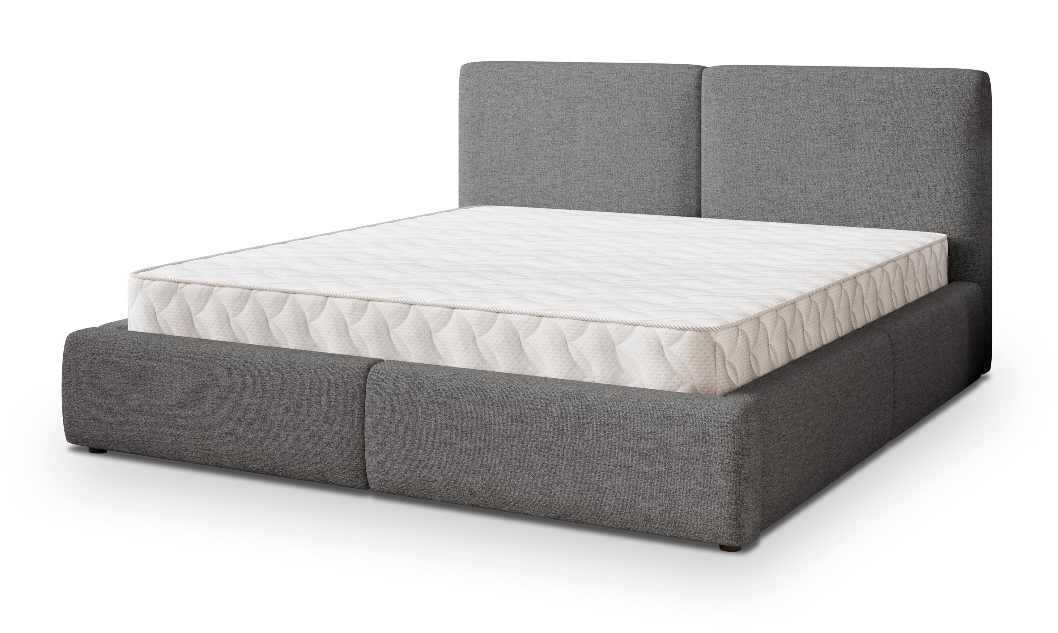 Wohnli Möbelsuche - POLSTERBETT FELURO 160x200 cm mit Bettkästen - Grau