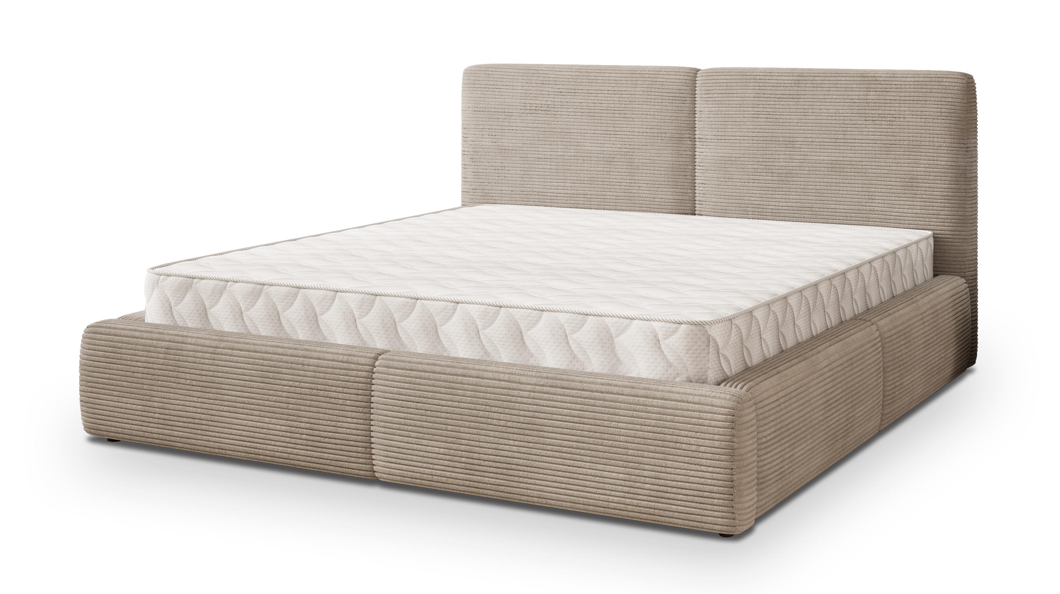 wohnli-moebel-suche-800001224180 Wohnli Möbelsuche - POLSTERBETT FELURO 160x200 cm mit Bettkästen - Beige