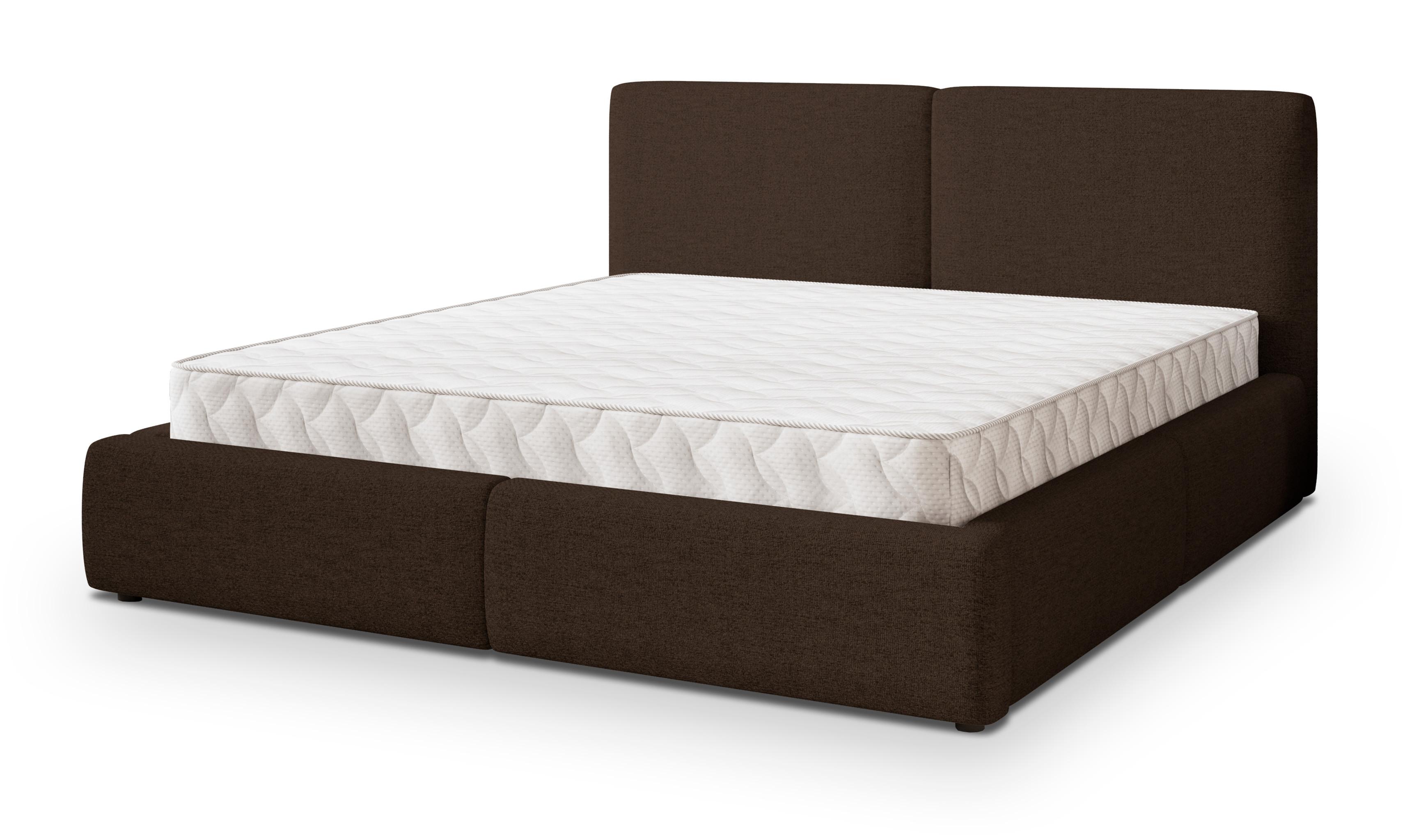 Wohnli Möbelsuche - POLSTERBETT FELURO 180x200 cm mit Bettkästen - Braun