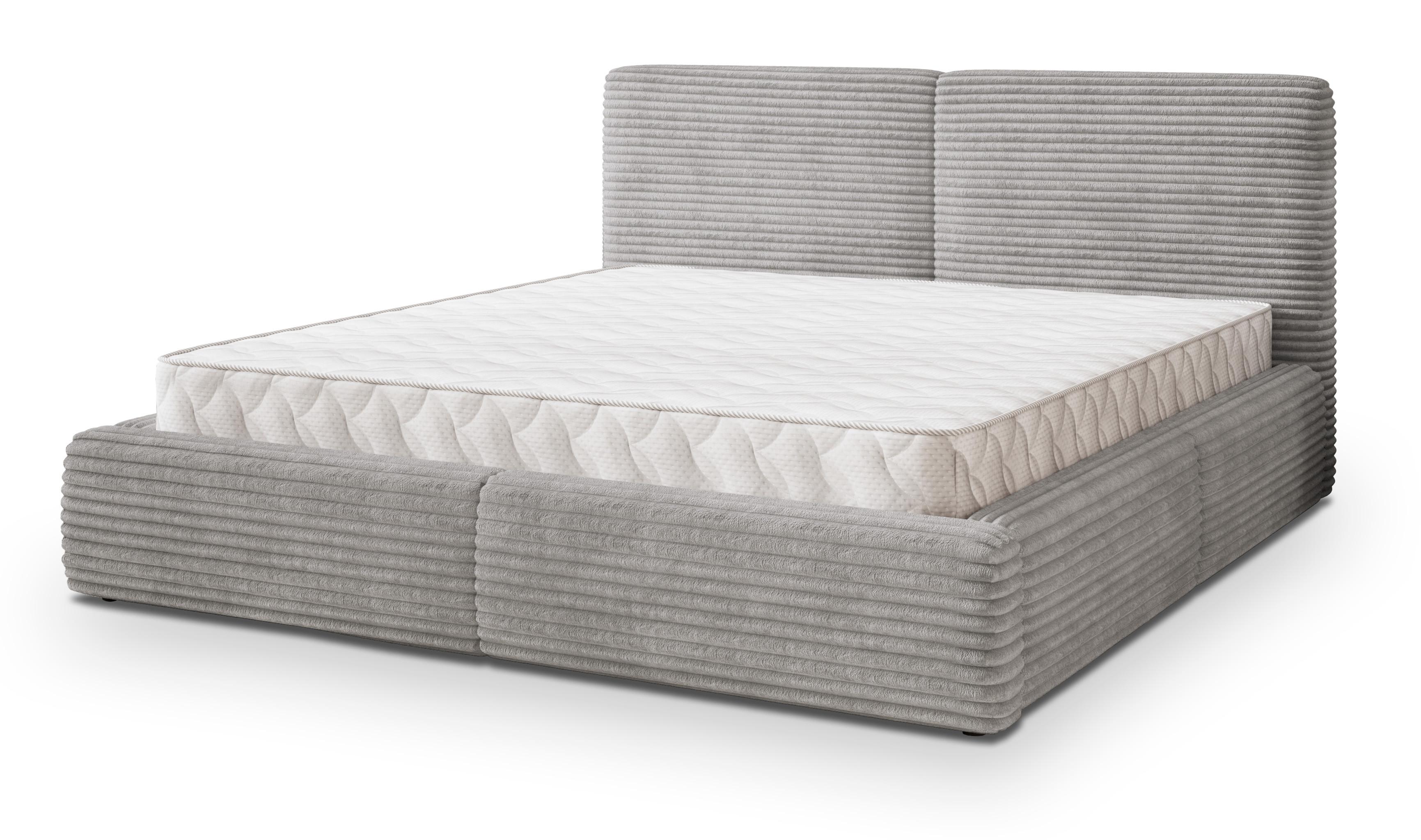 wohnli-moebel-suche-800001224305 Wohnli Möbelsuche - POLSTERBETT FELURO 180x200 cm mit Bettkästen - Hellgrau