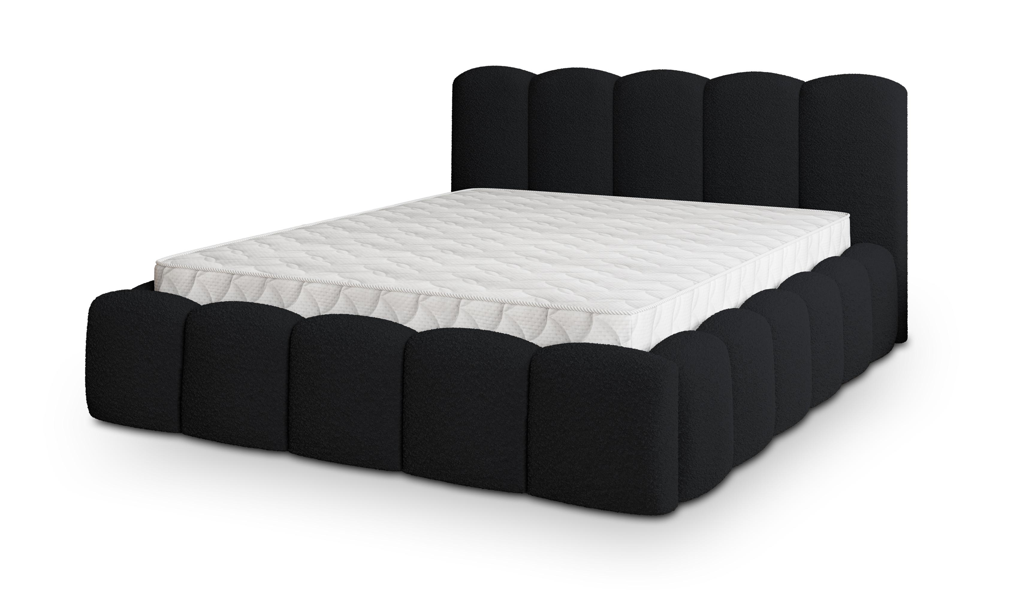 wohnli-moebel-suche-800001224351 Wohnli Möbelsuche - POLSTERBETT FALINA 140x200 cm mit Bettkästen - Schwarz