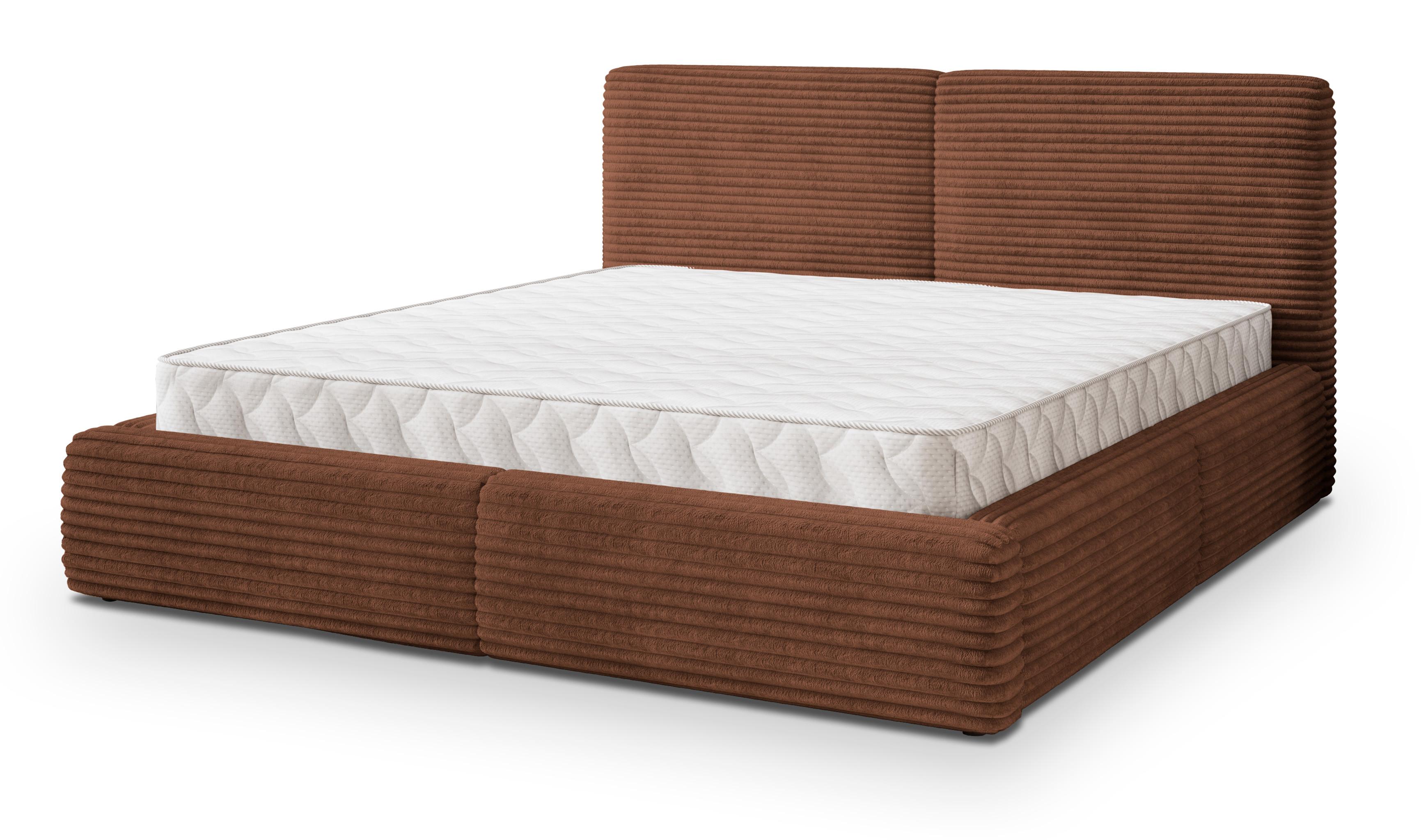 wohnli-moebel-suche-800001224396 Wohnli Möbelsuche - POLSTERBETT FELURO 140x200 cm mit Bettkästen - Braun