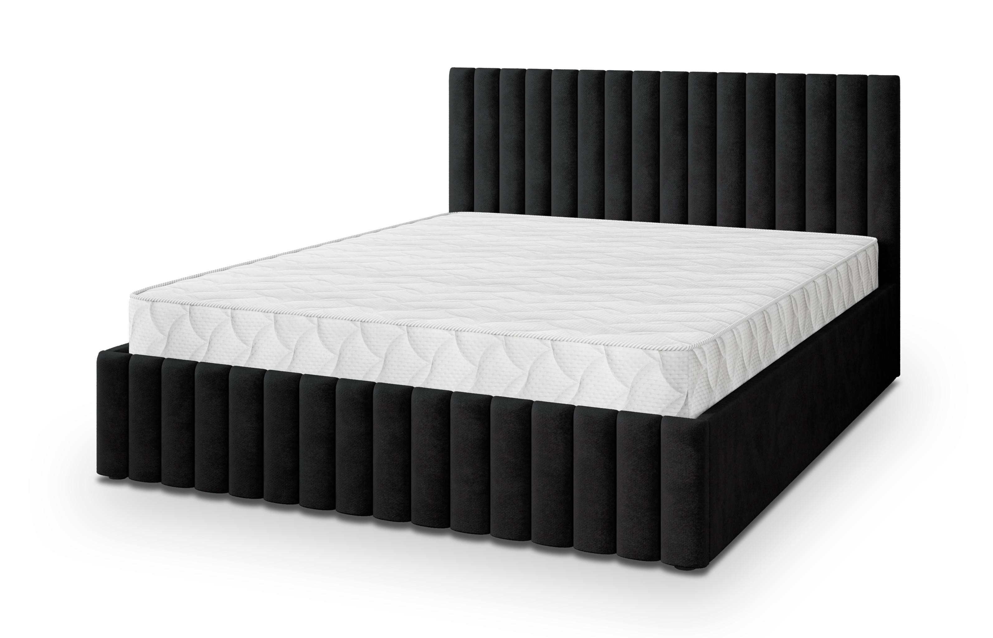wohnli-moebel-suche-800001224406 Wohnli Möbelsuche - POLSTERBETT CARMIA 160x200 cm mit Bettkästen - Schwarz