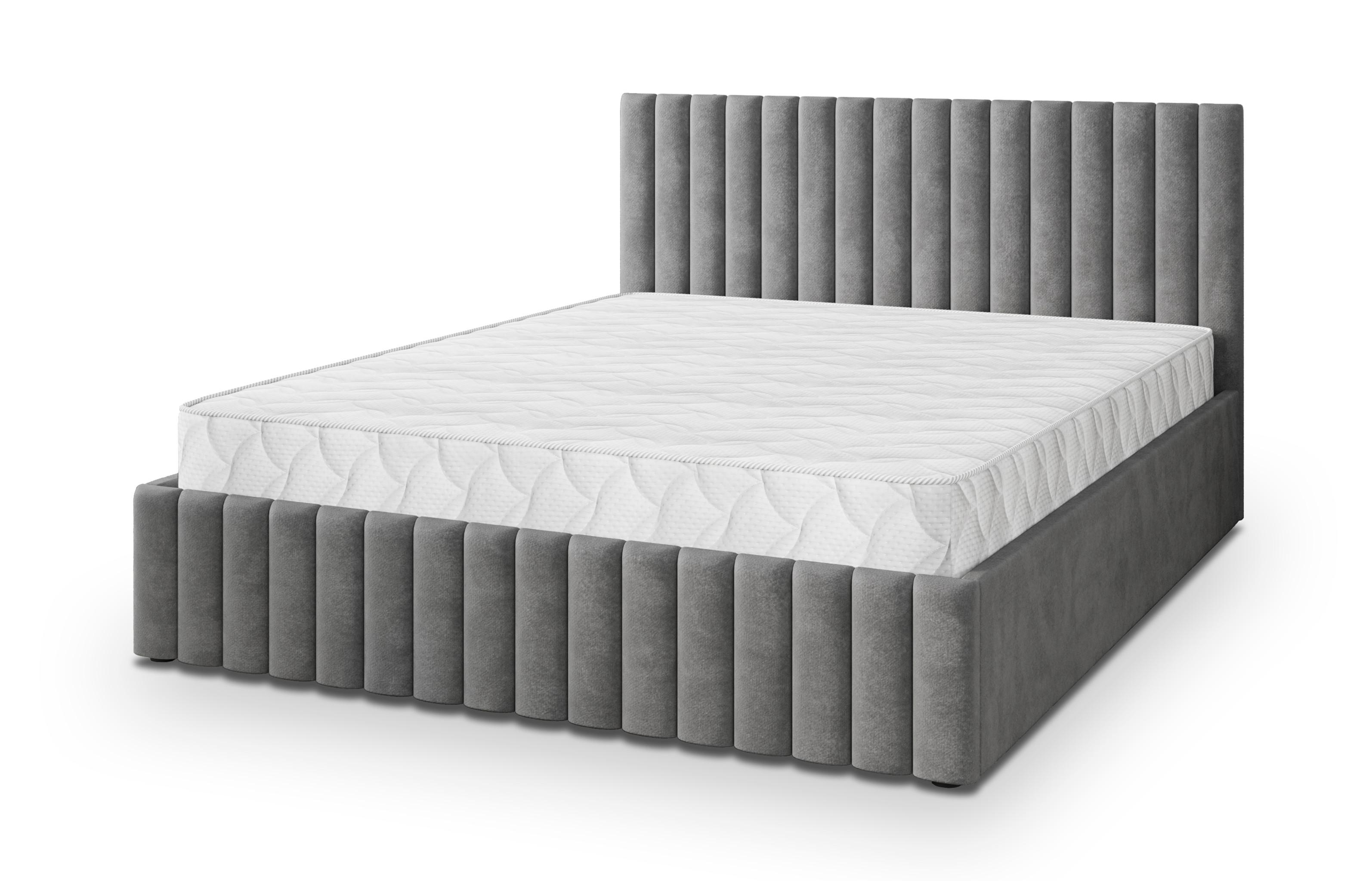 wohnli-moebel-suche-800001224455 Wohnli Möbelsuche - POLSTERBETT CARMIA 160x200 cm mit Bettkästen - Grau