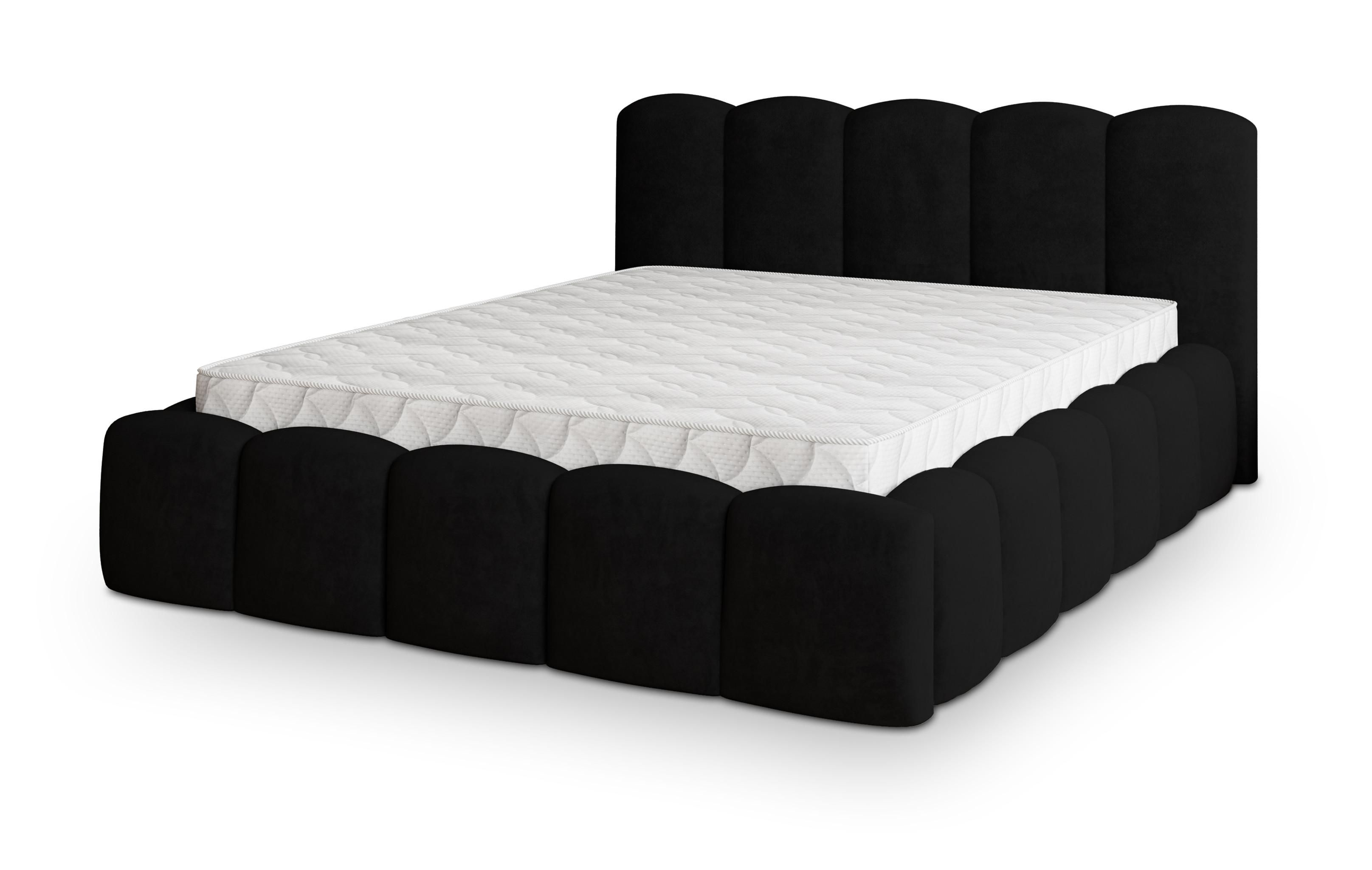 wohnli-moebel-suche-800001224461 Wohnli Möbelsuche - POLSTERBETT FALINA 140x200 cm mit Bettkästen - Schwarz