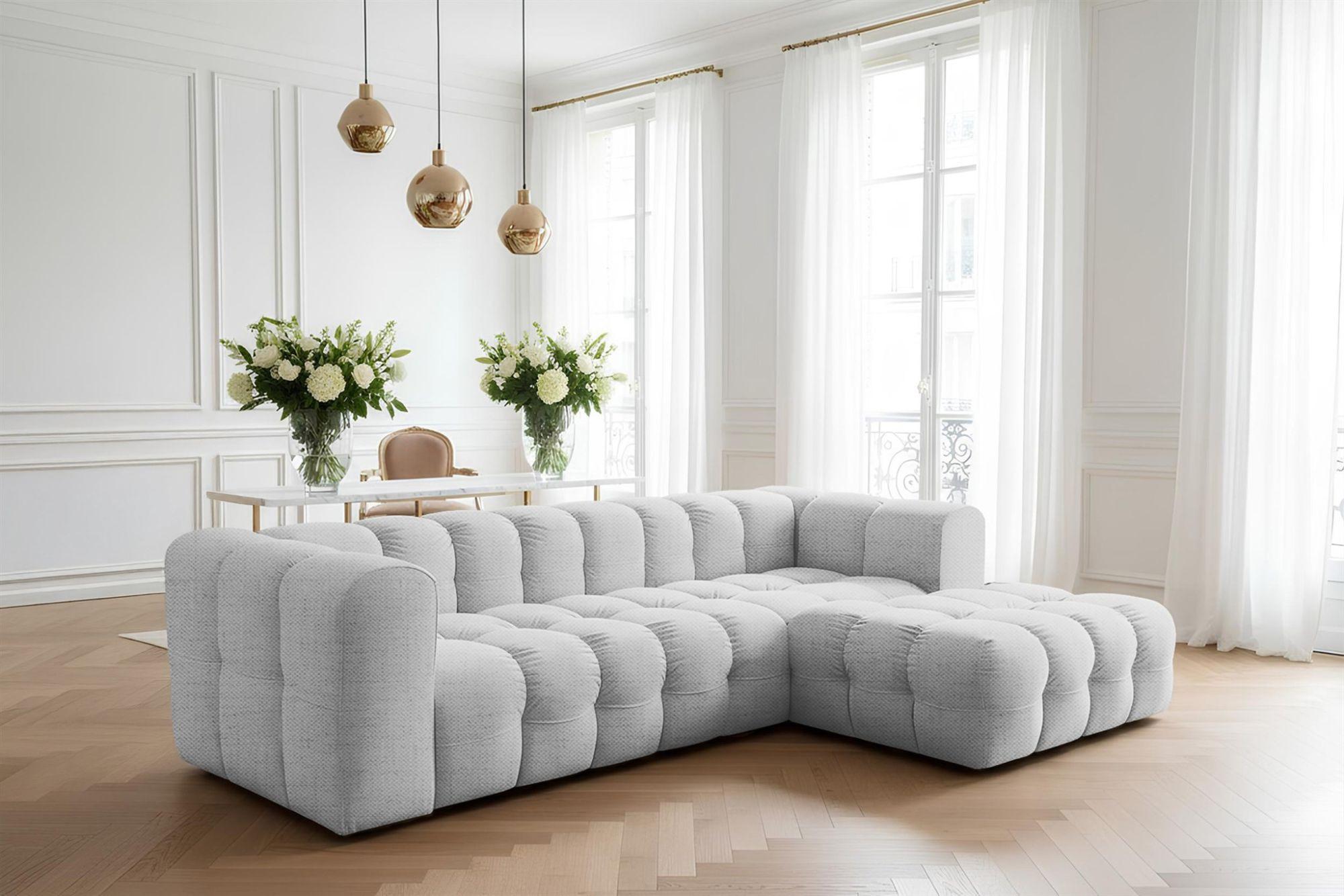 wohnli-moebel-suche-800001225895-1 ECKSOFA Solvie In Moly Textil Fun Möbel Möbel > Sofas & Couches > Wohnlandschaften > Ecksofas Grau