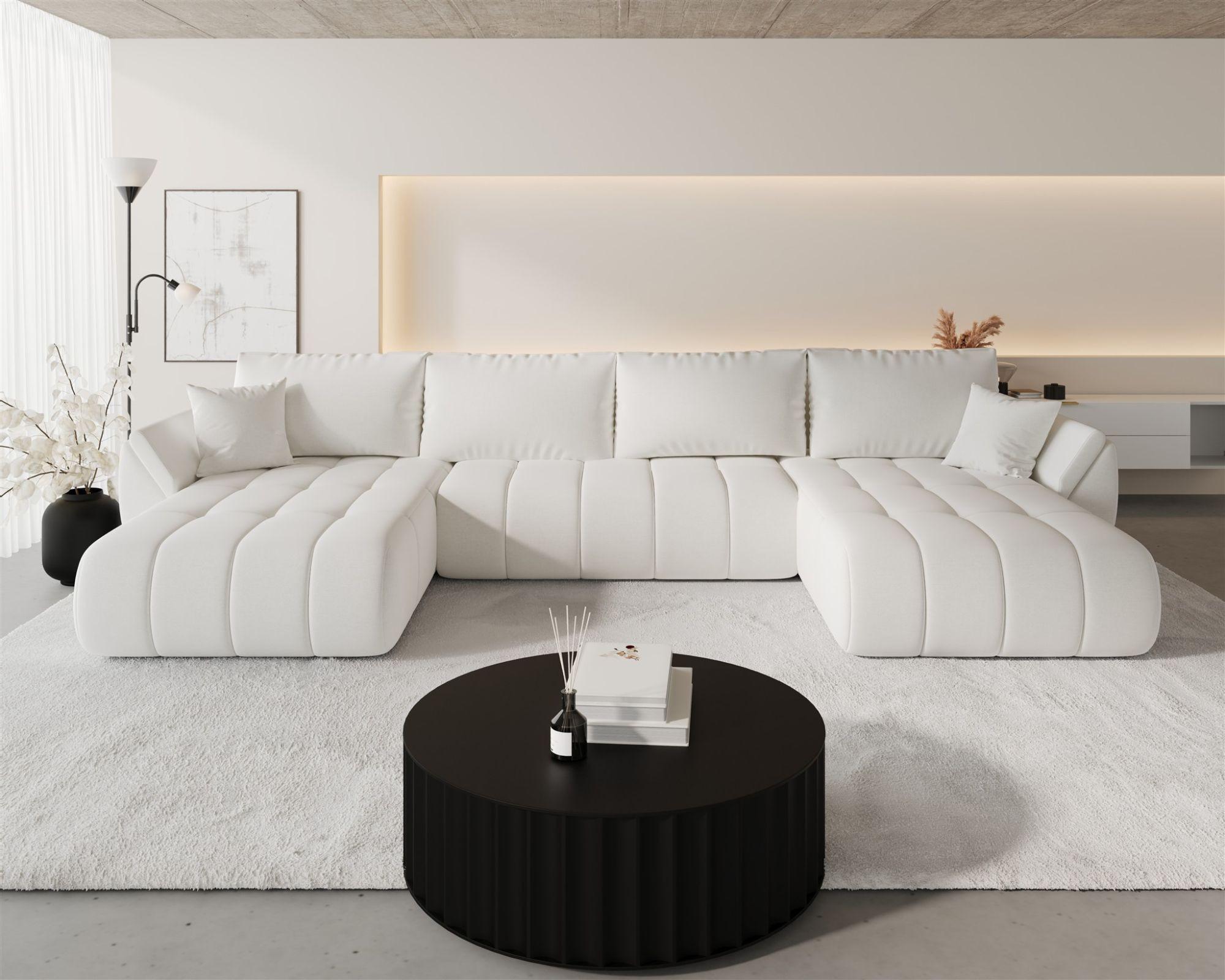 wohnli-moebel-suche-800001225899-1 WOHNLANDSCHAFT Misato In Wind Textil Fun Möbel Möbel > Sofas & Couches > Wohnlandschaften > Wohnlandschaften U-Form Weiß