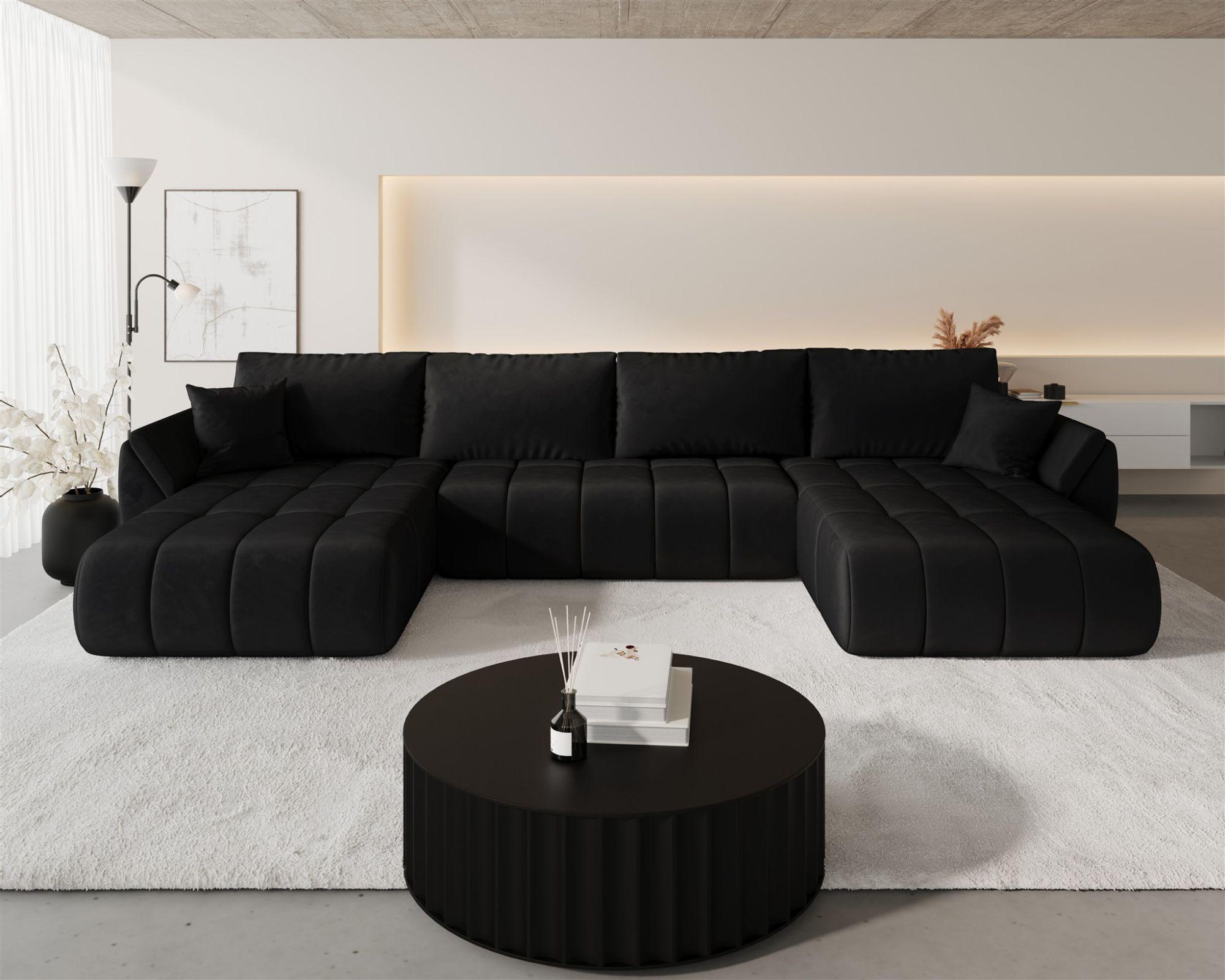 WOHNLANDSCHAFT Misato In Monolith Textil Fun Möbel Möbel > Sofas & Couches > Wohnlandschaften > Wohnlandschaften U-Form Anthrazit
