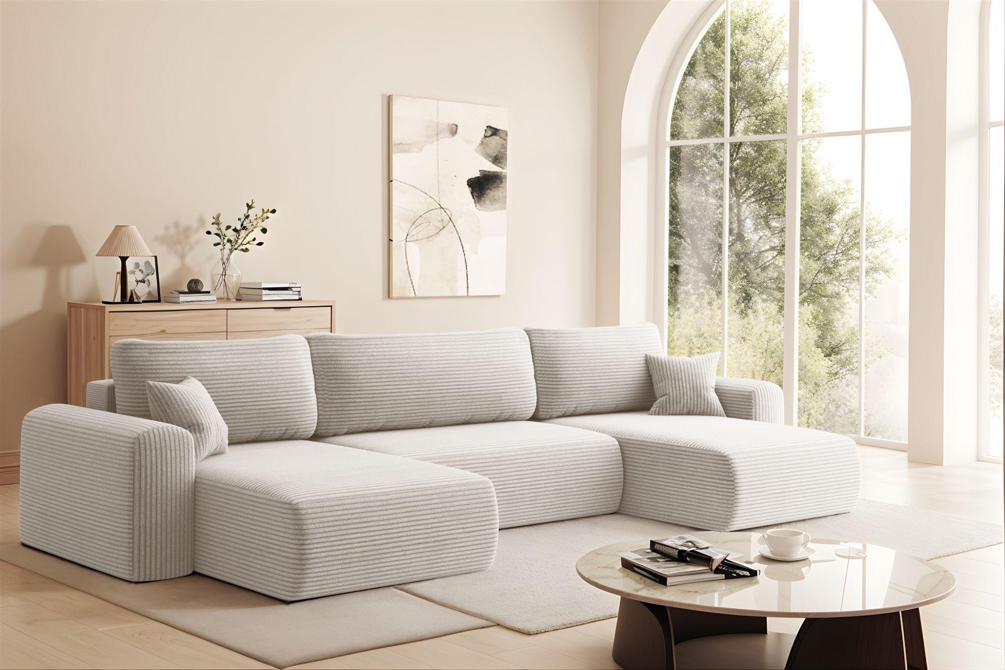wohnli-moebel-suche-800001226047-1 WOHNLANDSCHAFT Flora In Poso Textil Fun Möbel Möbel > Sofas & Couches > Wohnlandschaften > Wohnlandschaften U-Form Weiß