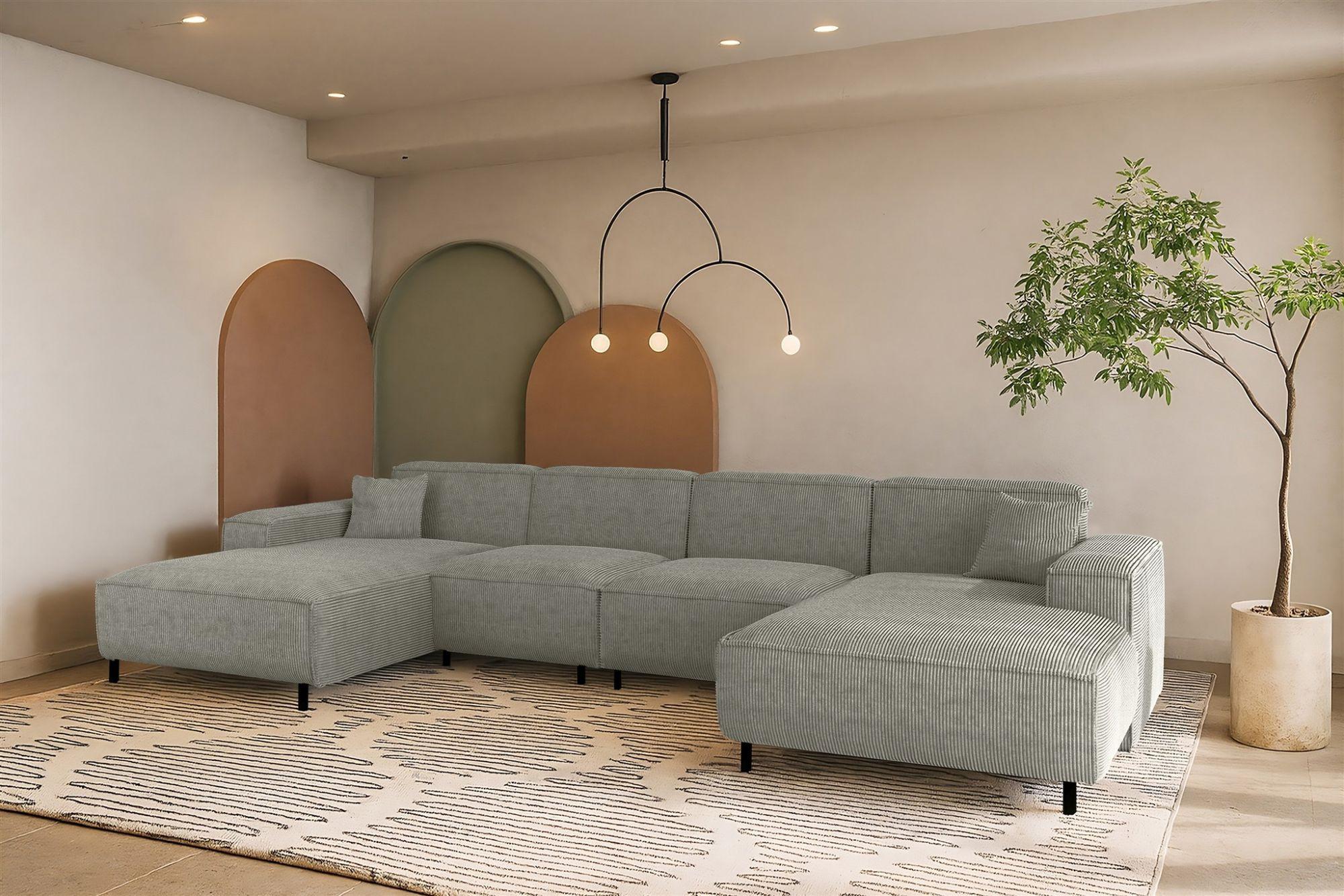 wohnli-moebel-suche-800001226096-1 WOHNLANDSCHAFT Gloria In Scala Textil Fun Möbel Möbel > Sofas & Couches > Wohnlandschaften > Wohnlandschaften U-Form Grau