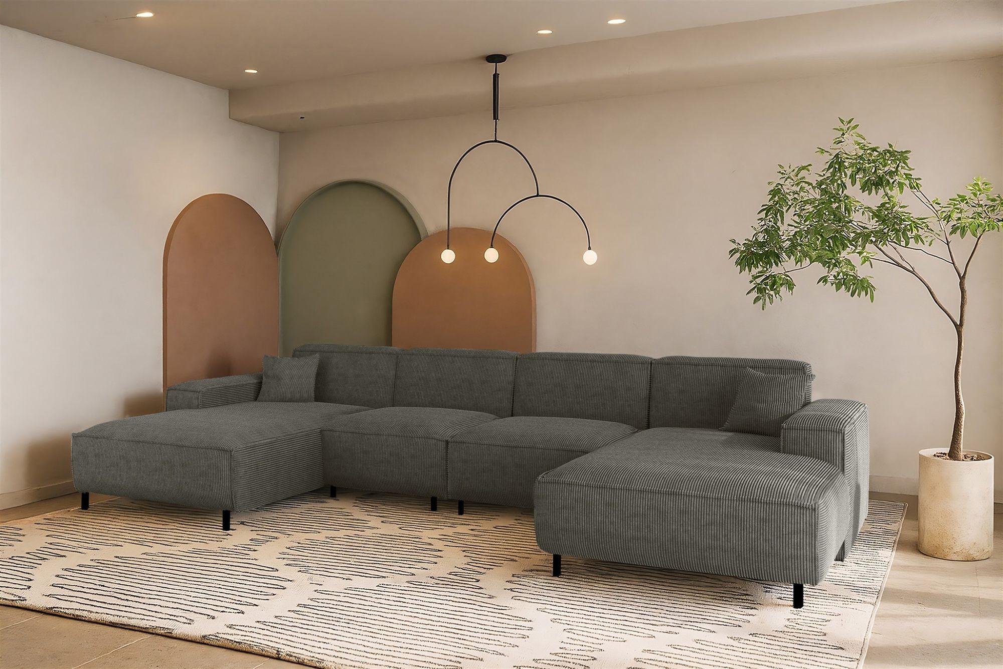 wohnli-moebel-suche-800001226100-1 WOHNLANDSCHAFT Gloria In Scala Textil Fun Möbel Möbel > Sofas & Couches > Wohnlandschaften > Wohnlandschaften U-Form Anthrazit