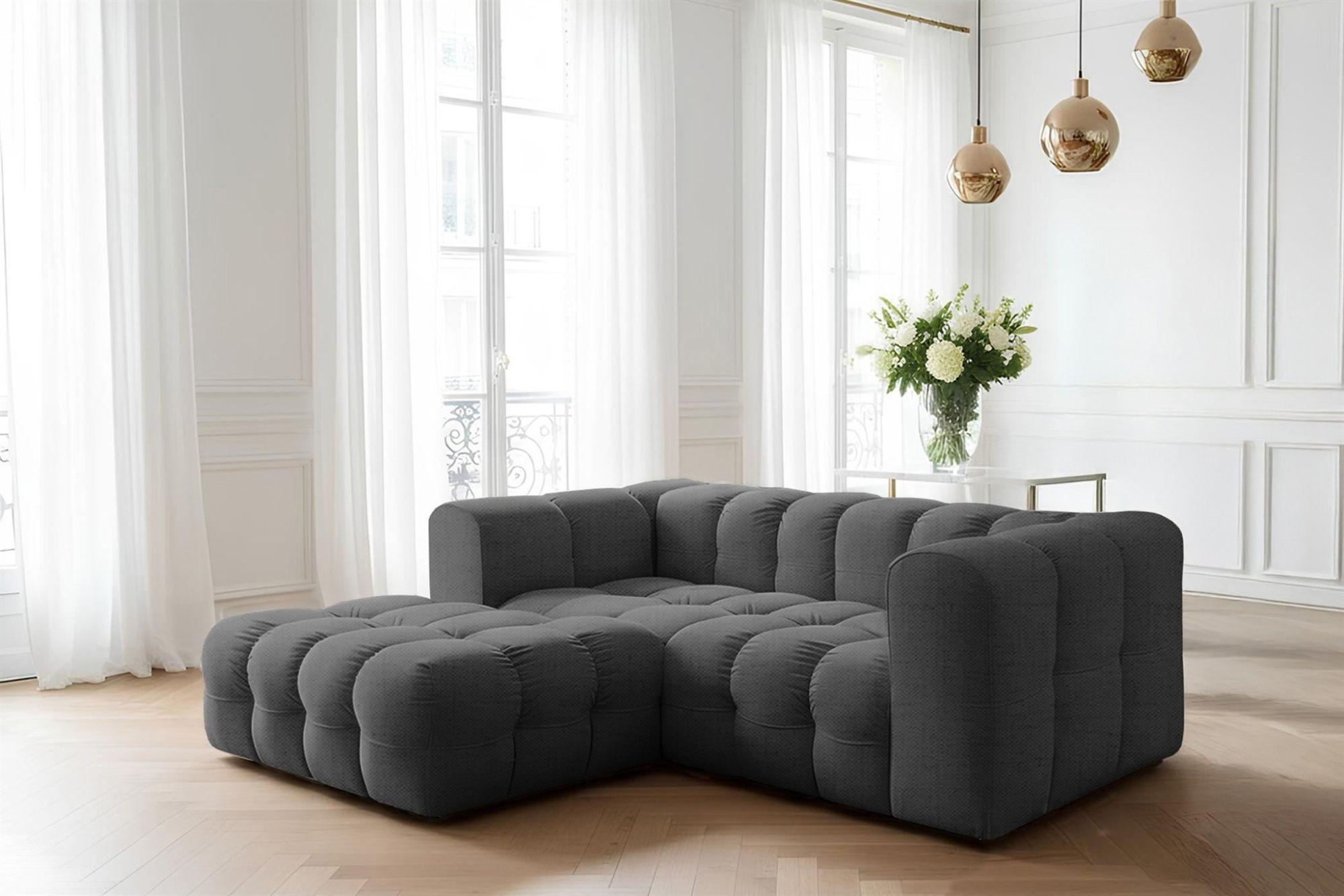 wohnli-moebel-suche-800001226182-1 ECKSOFA Solvie Xs In Moly Textil Fun Möbel Möbel > Sofas & Couches > Wohnlandschaften > Ecksofas Anthrazit