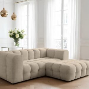 wohnli-moebel-suche-800001226185-1 ECKSOFA Solvie Xs In Moly Textil Fun Möbel Möbel > Sofas & Couches > Wohnlandschaften > Ecksofas Beige