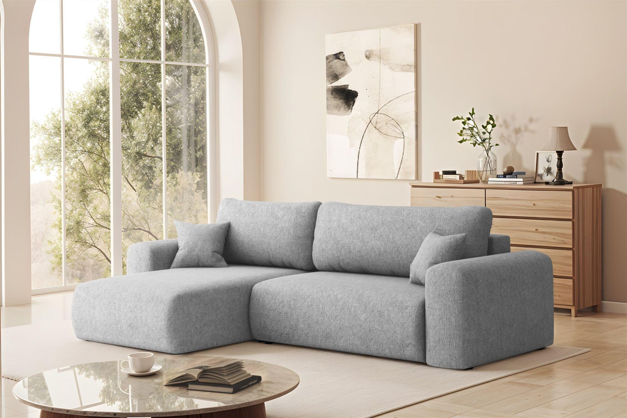 ECKSOFA Flora In Verita Textil Fun Möbel Möbel > Sofas & Couches > Wohnlandschaften > Ecksofas Grau