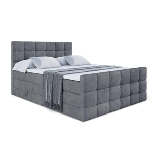 Wohnli Möbelsuche - BOXSPRINGBETT APO-Z KING - 200 x 200 - H3/H4 - Dunkelgrau