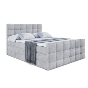 Wohnli Möbelsuche - BOXSPRINGBETT APO-Z KING - 180 x 200 - H3/H4 - Hellgrau