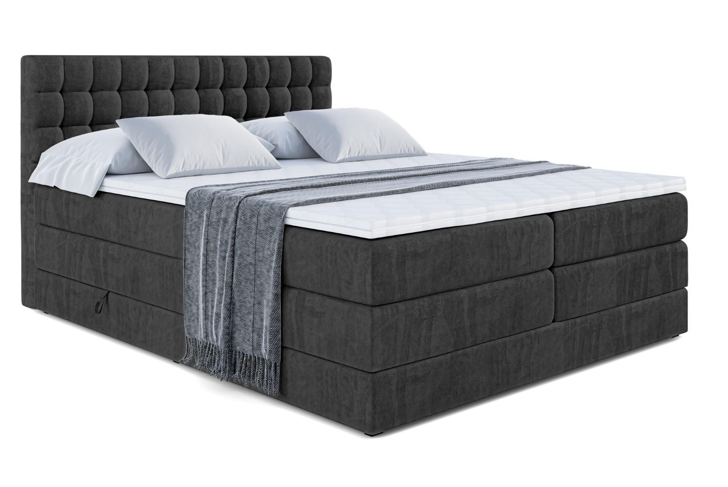 wohnli-moebel-suche-800001227362 Wohnli Möbelsuche - BOXSPRINGBETT VIONE KING - 160 x 200 - H3/H4 - Schwarz