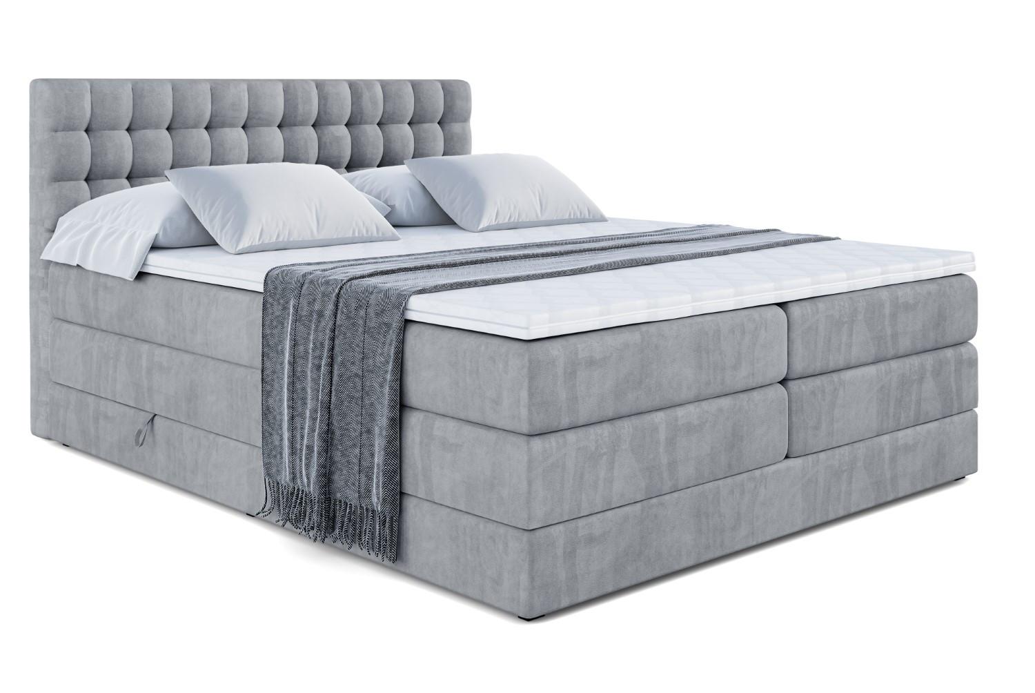 wohnli-moebel-suche-800001227479 Wohnli Möbelsuche - BOXSPRINGBETT VIONE KING - 160 x 200 - H3/H4 - Grau