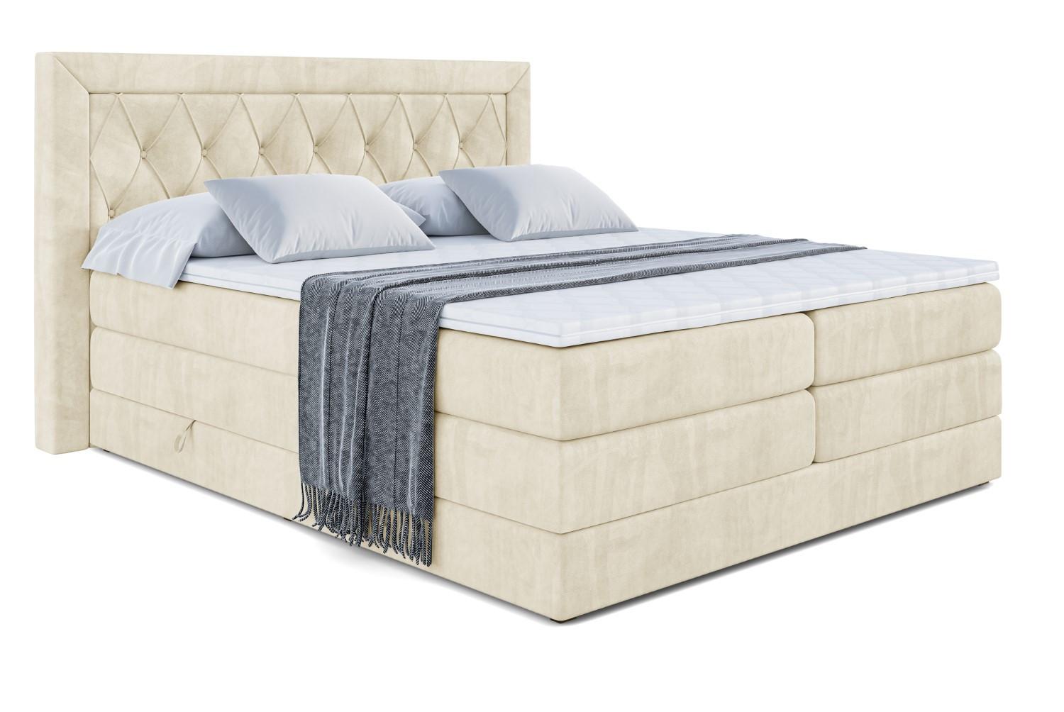 wohnli-moebel-suche-800001227521 Wohnli Möbelsuche - BOXSPRINGBETT NOEL KING - 200 x 200 - H3/H4 - Beige