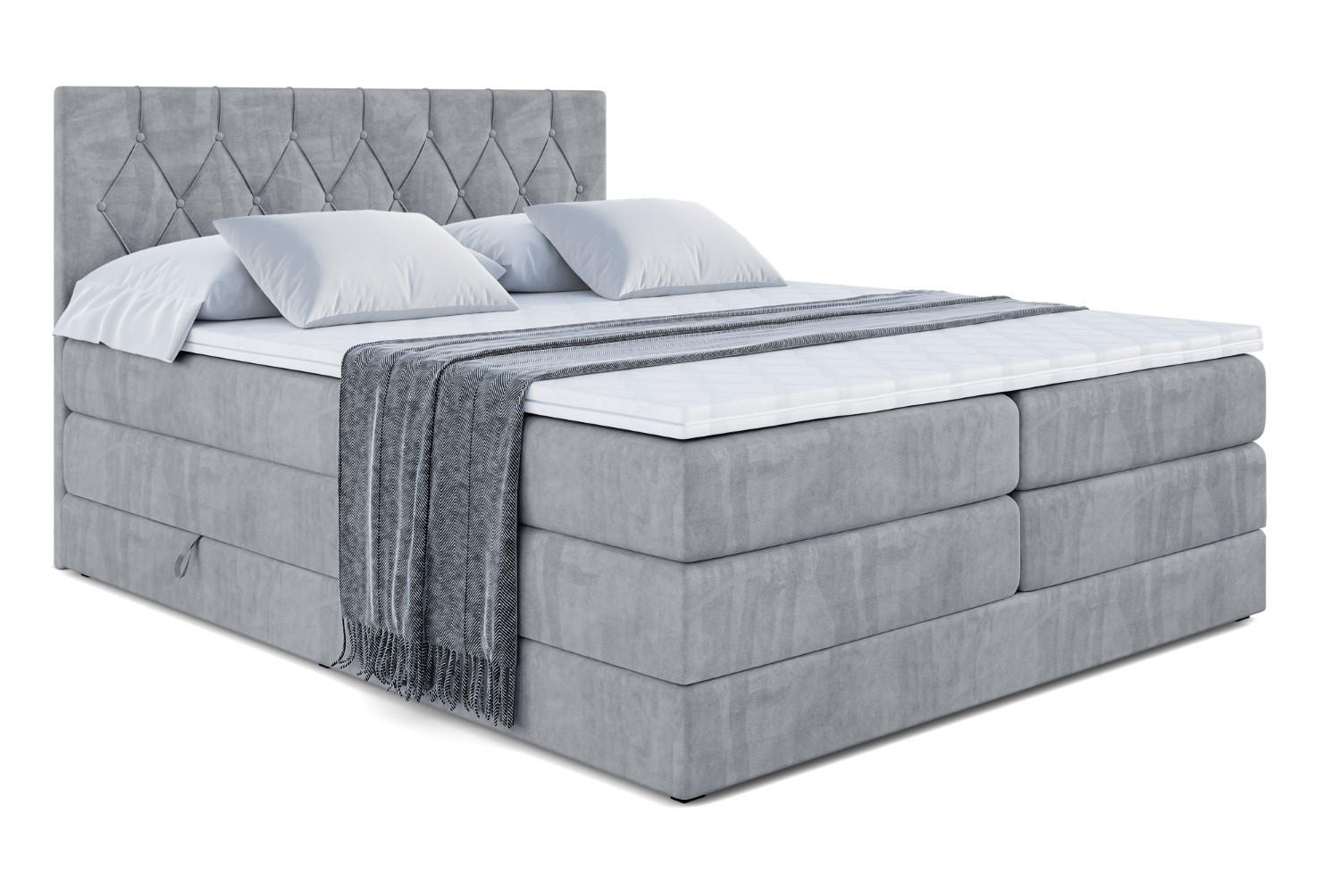 wohnli-moebel-suche-800001227777 Wohnli Möbelsuche - BOXSPRINGBETT VELANTO-BZ KING - 200 x 200 - H3/H4 - Grau