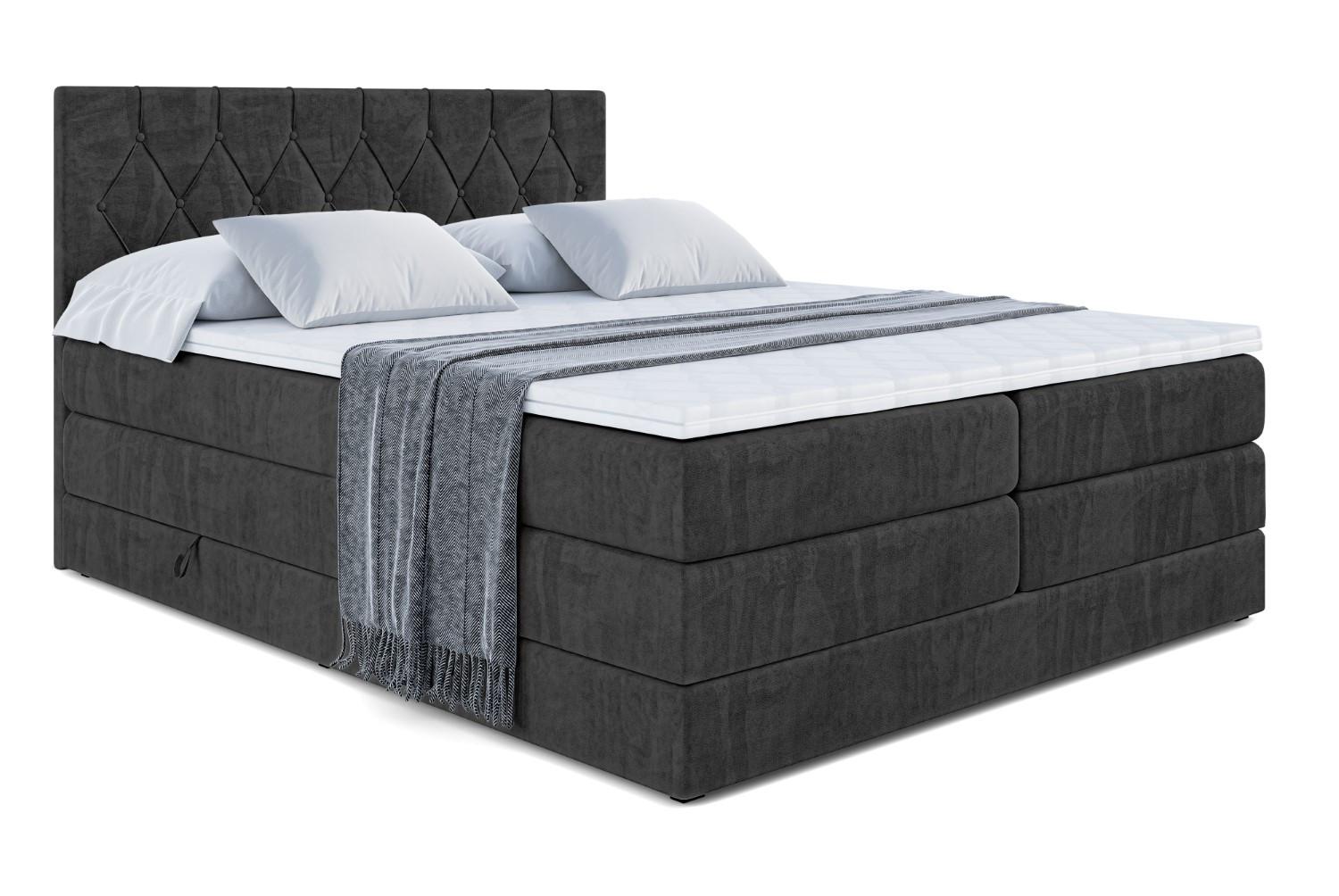 wohnli-moebel-suche-800001227858 Wohnli Möbelsuche - BOXSPRINGBETT VELANTO-BZ KING - 160 x 200 - H3/H4 - Schwarz